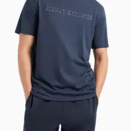 Men Retro Sport Brand Print Regular Fit Crew-Neck T-Shirt-image-61