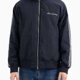 Regular Fit Jacket with Brand Signature-image-53