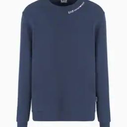 Solid Pattern with Neck Line Logo Sweatshirt-image-61