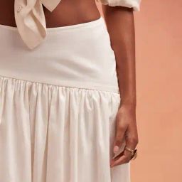 asos design Asymmetric Bubble Hem Maxi Skirt image 5
