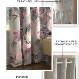 urban space Printed Digital Blackout Window Curtains 5 feet image 5