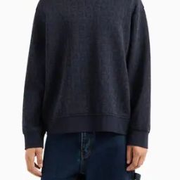 Men All-Over Logo Lettering Print Regular Fit Sweatshirt-image-41
