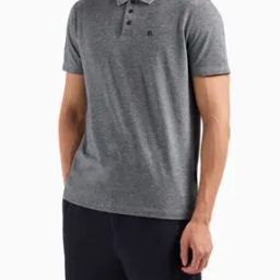armani exchange Men Heathered Regular Fit Cotton Polo T-Shirt-picture-34