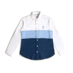 u.s. polo assn. Boys Colour-block Regular Fit Shirt image 5