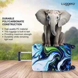 luggero Hard Body Trolley Bag with Number Lock System image 5