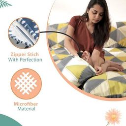 divine casa  Set of 5 Microfiber Square Cushion Cover image 5