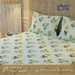 urban space Printed Double Bedsheet Dohar Set with Pillow Covers image 5