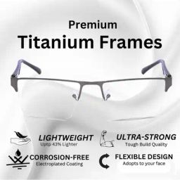 redex Men Rectangular Full-Rim Frame image 5