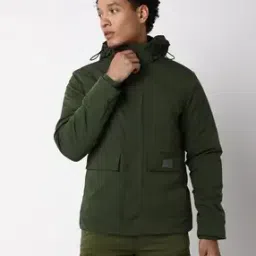 Rolin In Zip-Front Regular Fit Hooded Jacket-image-63