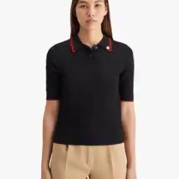 scotch & soda Pointelle Collared Knitted Polo T-Shirt-picture-43