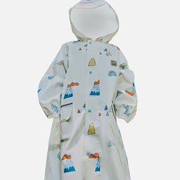 Little Surprise Box LLP Kids Printed Hooded Rain Jacket-image-6