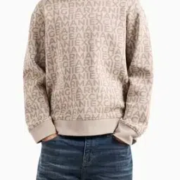 Men All-Over Logo Lettering Print Regular Fit Sweatshirt-image-26