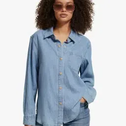 Long-Sleeves Shirt with One Pocket-image-36