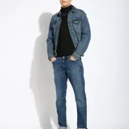 Men Mid-Wash Slim Fit Jeans-image-24