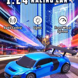 WEMBLEY Kids High Speed Mini 1:24 Scale Rechargeable Remote Control Car image 3