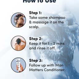 Man Matters Daily Use Anti Dandruff Shampoo- 200 ml image 2