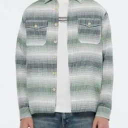 Men Striped Relaxed Fit Shirt with Flap Pockets-image-33
