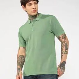 Textured Pattern Short Sleeve Polo T-Shirt-picture-41