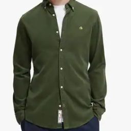 Fine Slim Fit Corduroy Shirt-picture-11