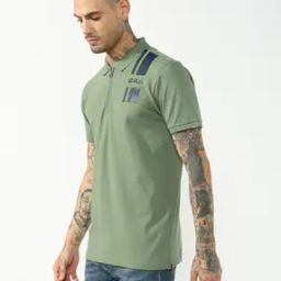 Men Regular Fit Polo T-Shirt with Brand Print-picture-40