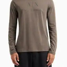 Men Essentials Brand Print Slim Fit Crew-Neck T-Shirt-image-54