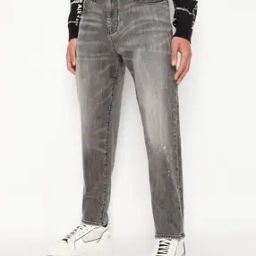 J90 Carrot Fit Mid-Rise Washed Stretchable Jeans-image-61