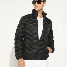 Men Quilted Regular Fit Zip-Front Puffer Jacket-picture-16
