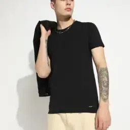 Men Slim Fit Crew-Neck T-Shirt-picture-47