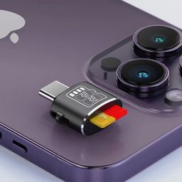 WeFly Micro SD Card Reader, USB C to SD Card Reader, Type C TF Memory with USB C to USB Adapter, Mepsies USB OTG for Laptops, MacBook, Galaxy Phones and More image 4