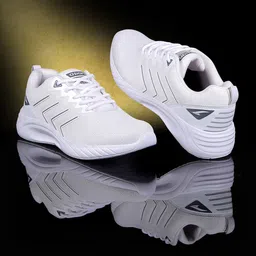ASIAN Men White Mesh Running Non-Marking Shoes-picture-17