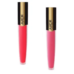 JUICE Set of 2 Matte Lip Tints - Bling Pink M-03 & Smoky Rose M-10-0