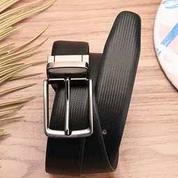 BuckleUp Men Textured Leather Reversible Formal Belt-image-36