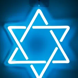 the party planet Blue & White Neon String Light-38