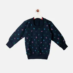 TINY HUG Unisex Kids Set Of 2 Printed Sweatshirt-53
