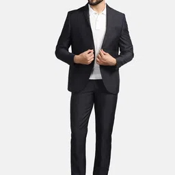 Blackberrys Pure Wool 3-Piece Slim Fit Formal Suit-57