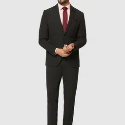 Blackberrys Slim-Fit Single-Breasted Two-Piece Formal Suit-58