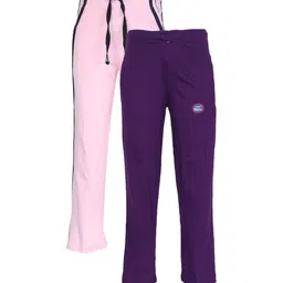 VIMAL JONNEY Kids Purple & Pink Pack of 2 Cotton Blended Trackpant-12