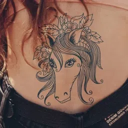 LICK Matte Finish Realistic Semi Temporary Body Tattoo - Horse LK-284-image-33