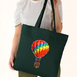 KOLOROBIA Graphic Printed Cotton Tote bag-5