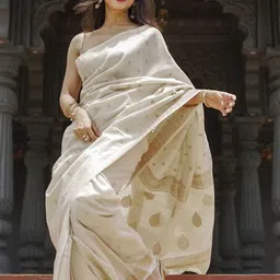 STYLEELITE Woven Design Zari Pure Silk Saree-picture-19