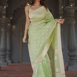 STYLEELITE Woven Design Zari Pure Silk Saree-image-68