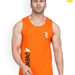 SLOWLORIS Pack Of 2 Bio-Wash Combed Cotton Innerwear Vest SL26 (YELLOW KEEP) (ORANGE ADV)-picture-37