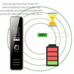 generic KTG-Cam Mini Voice Recorder Portable Audio Recording Device for Meeting Music Player without SD Card image 4