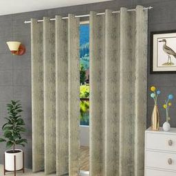 presto Black Polyester Window Curtain-picture-23