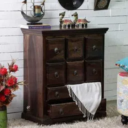 the home dekor Vintage Solid Wood Chest of 8 Drawers in Melamine Finish-picture-29