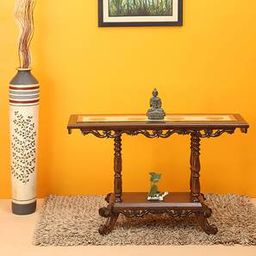 aakriti art creations Kria Solid Wood Console Table in Matte-picture-8