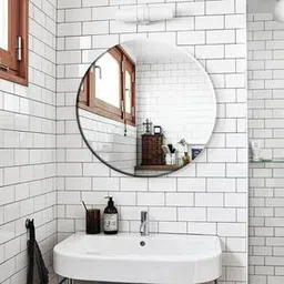 elegant arts and frames Silver Glass Inches Bathroom Mirror-picture-16