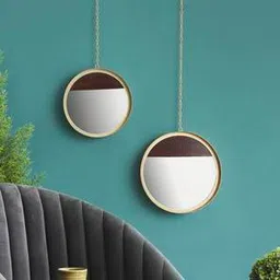 orange tree Gold Glass Wall Mirror-picture-2
