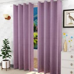 presto Purple Poly Cotton Window Curtain-picture-15