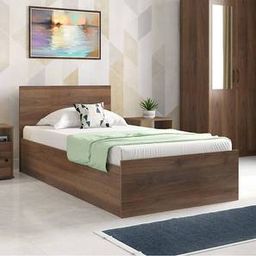 urban ladder Zoey Engineered Wood Single Size Bed with Box Storage Bed in Classic Wal...-picture-5